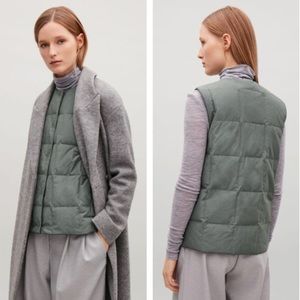 COS Green Quilted Gilet